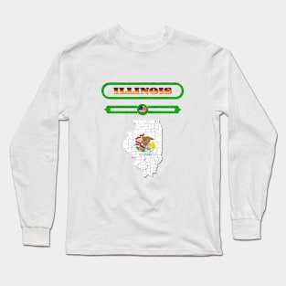 ILLINOIS STATE, UNITED STATES, USA. SAMER BRASIL Long Sleeve T-Shirt